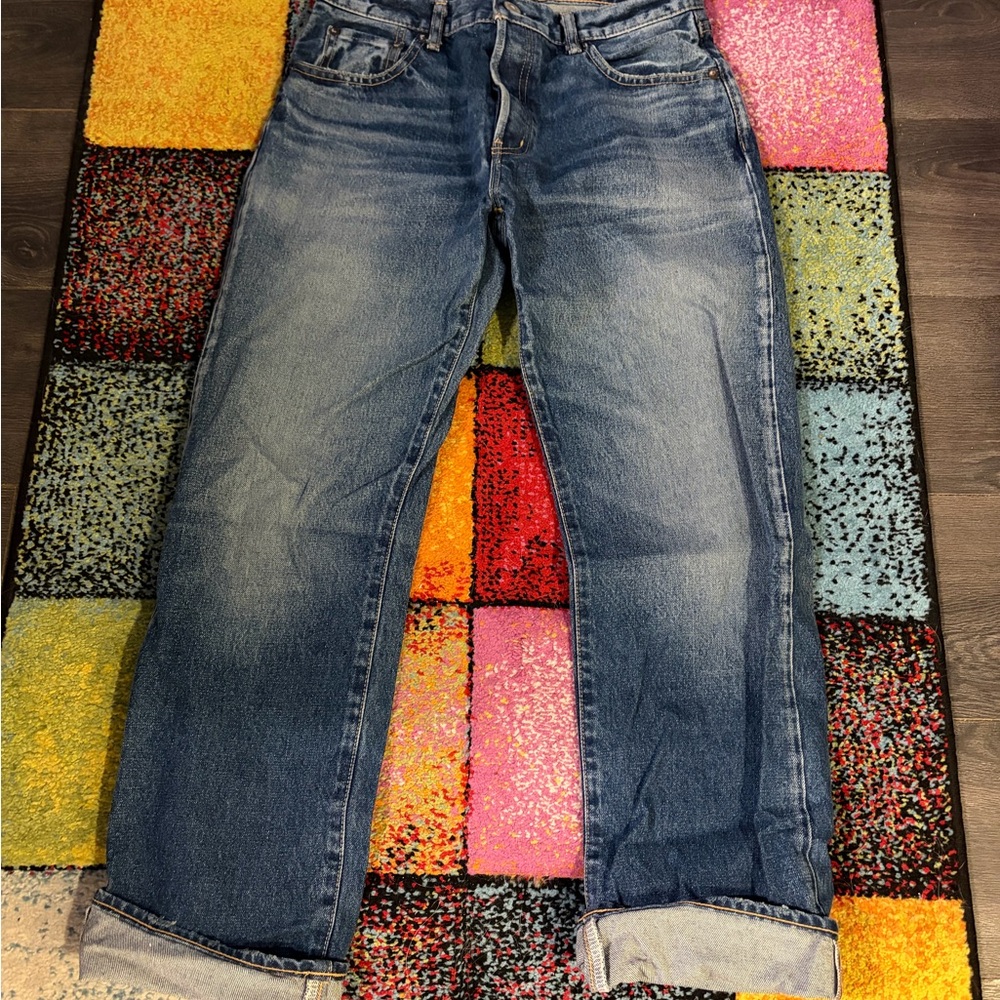 Moussy Dark Blue straight Jeans